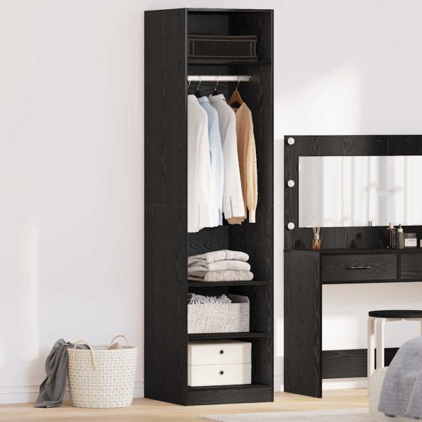 Wardrobe Black oak 50 x 50 x 200 cm Treated wood