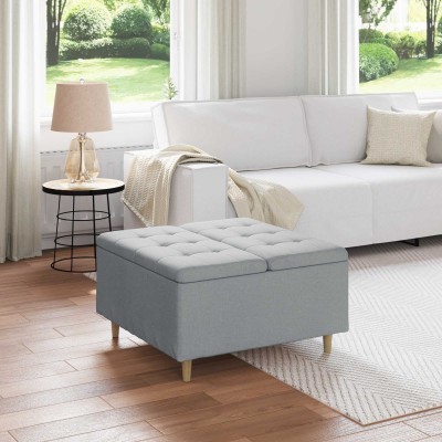 Storage ottoman Light gray...