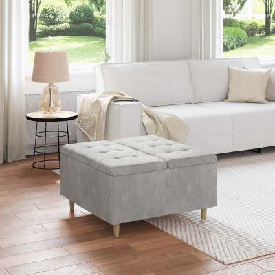 Storage ottoman Light gray...
