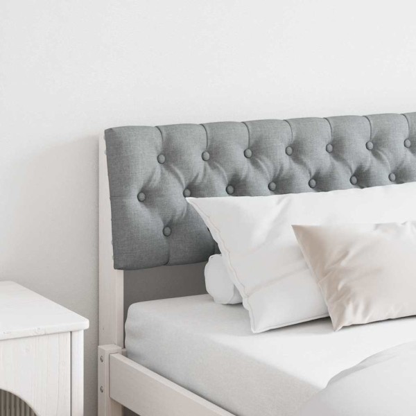Upholstered headboard Light gray 180 cm