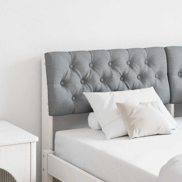 Upholstered headboard Light gray 160 cm