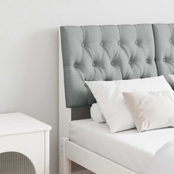 Upholstered headboard Light gray 120 cm