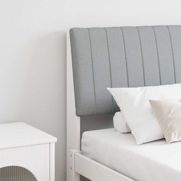 Upholstered headboard Light gray 160 cm