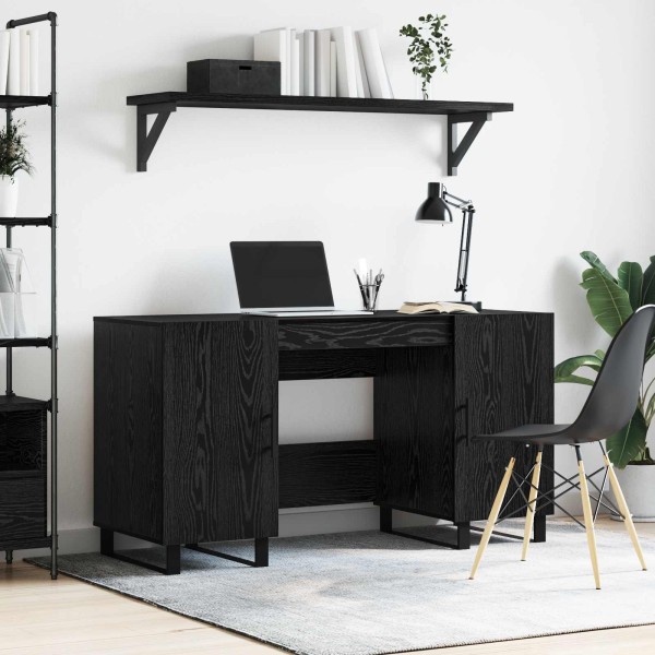 Table black oak 140 x 50 x 75 cm Treated wood