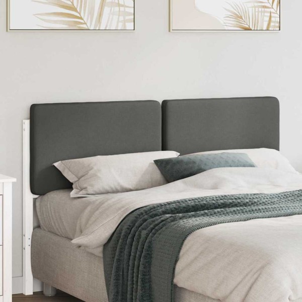 Upholstered headboard White and light gray 160 cm
