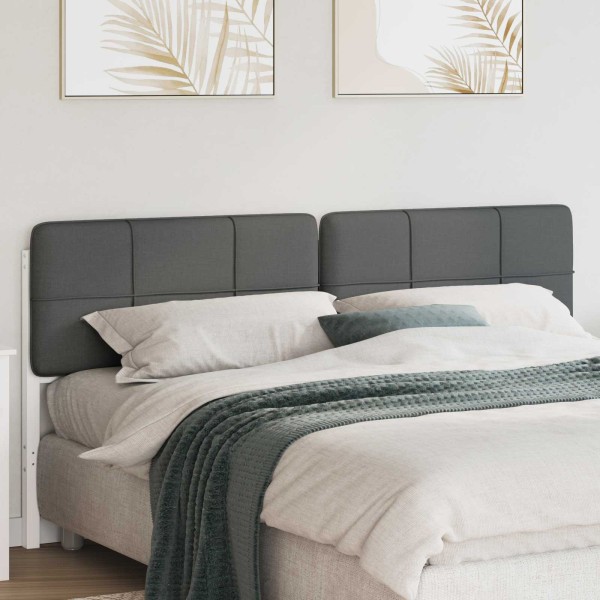 Upholstered headboard White and light gray 180 cm