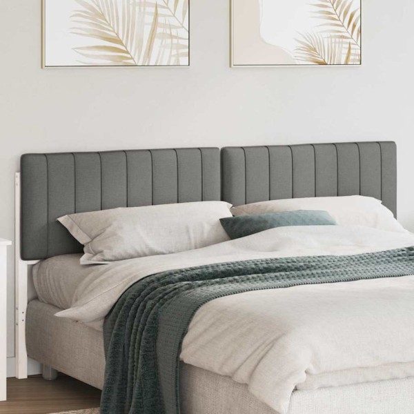 Upholstered headboard White and light gray 200 cm