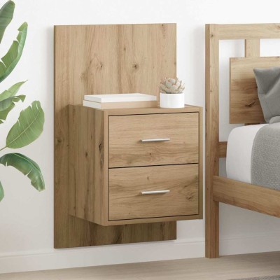 Wall-mounted bedside table...