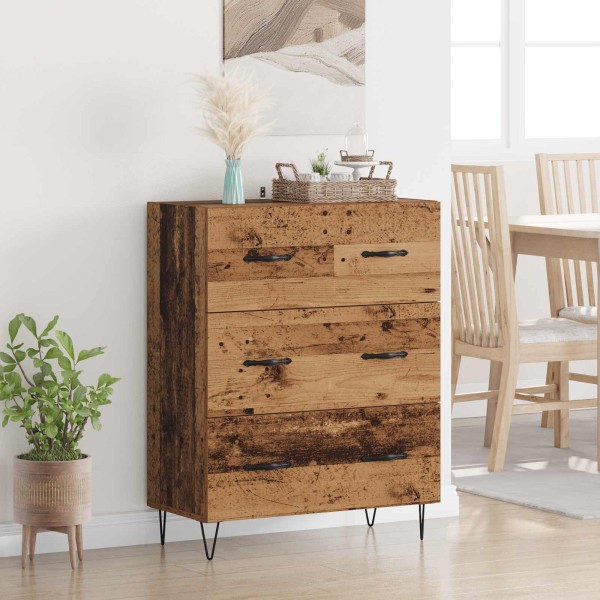 Cabal with drawers Ancient wood 69.5 x 34 x 90 cm