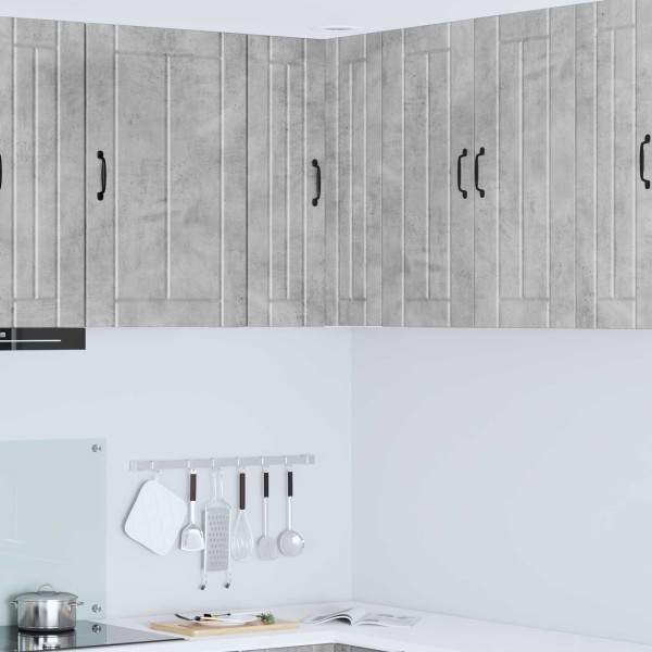 Wall corner cabinet LUCCA Concrete gray 57 x 57 x 80 cm