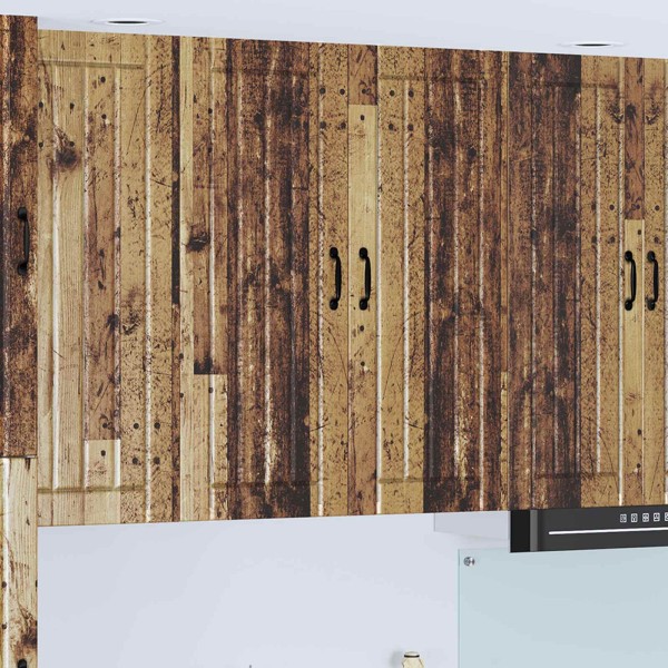Wall cabinet LUCCA Aged wood 80 x 31 x 100 cm