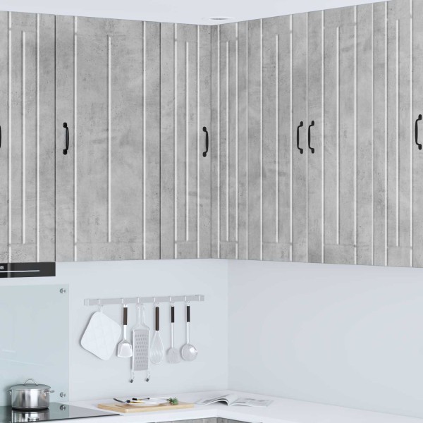 Wall corner cabinet LUCCA Concrete gray 57 x 57 x 100 cm