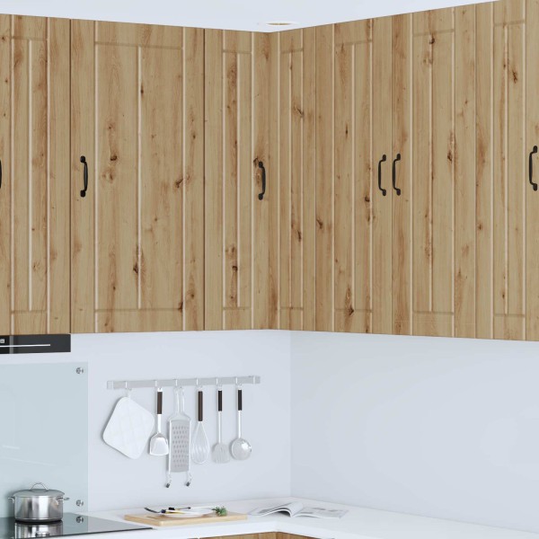 Wall-mounted corner cabinet LUCCA Artisan oak