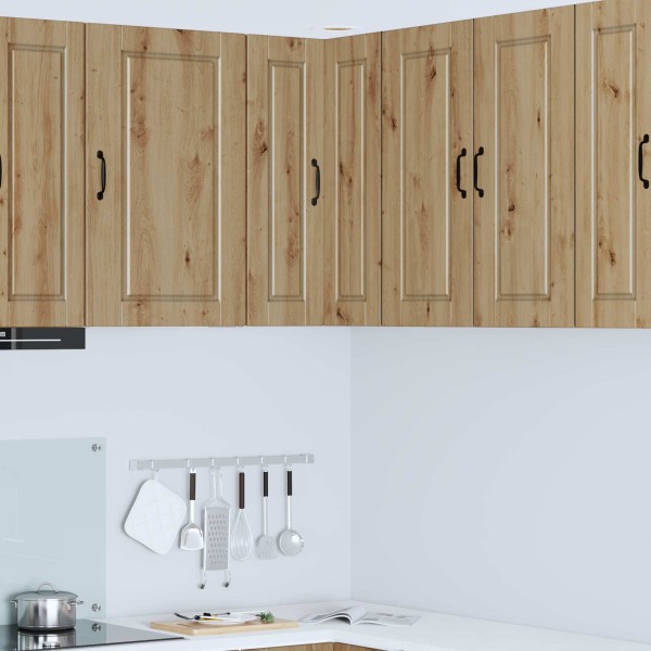 Wall-mounted corner cabinet PORTO Artisan oak