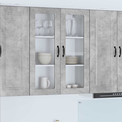 Wall-mounted glass cabinet...