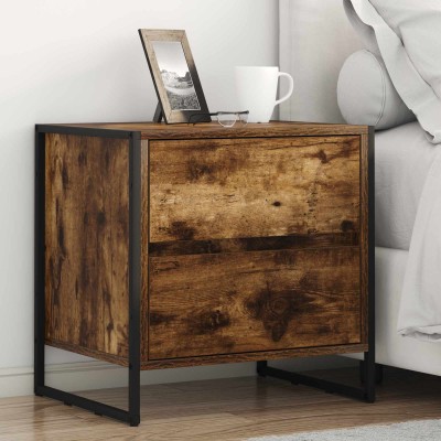 Bedside table 2 pcs Smoked...