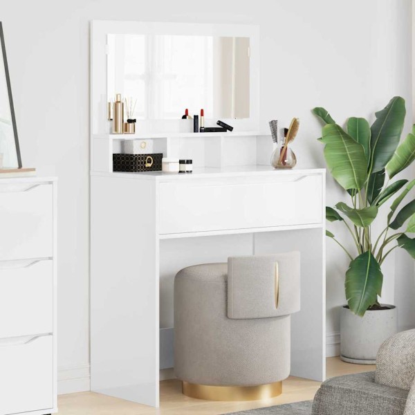 Bedroom dressing tables High gloss white