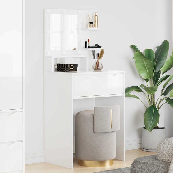 Bedroom dressing tables High gloss white