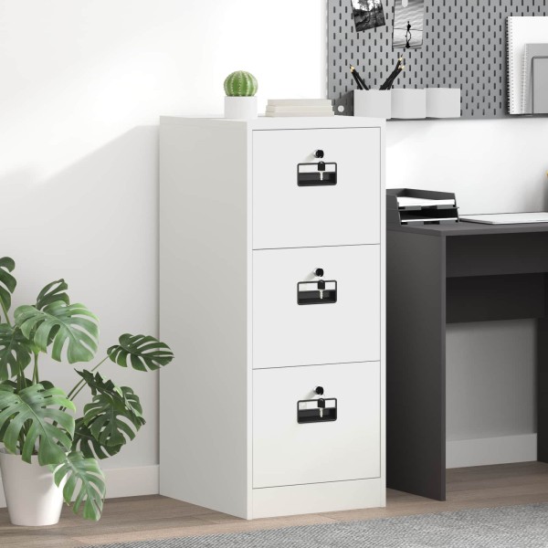 File cabinet White 44 x 50 x 106.5 cm Cold rolled steel