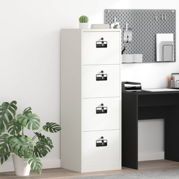 File cabinet White 45.5 x 42 x 139 cm Cold rolled steel