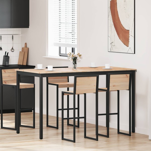 Bar table Natural 180 x 90 x 105 cm Solid pine wood