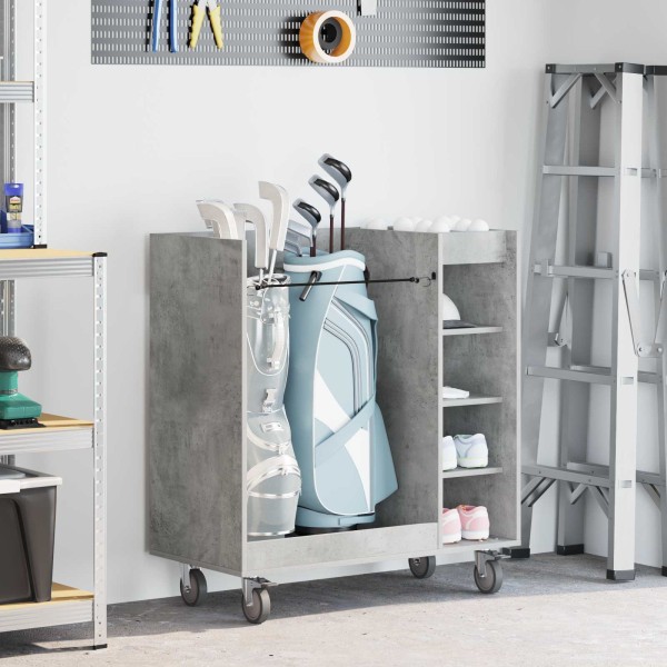 Golf cupboard with circle Simple concrete gray 90 x 45 x 98 cm
