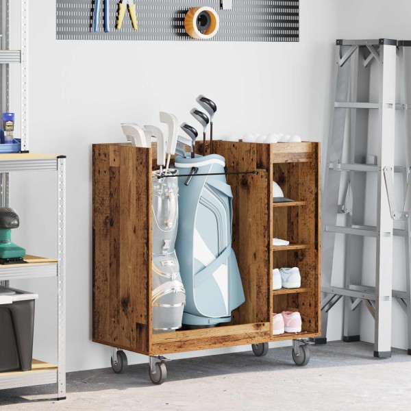 Golf cupboard with circle Simple old tree 90 x 45 x 98 cm