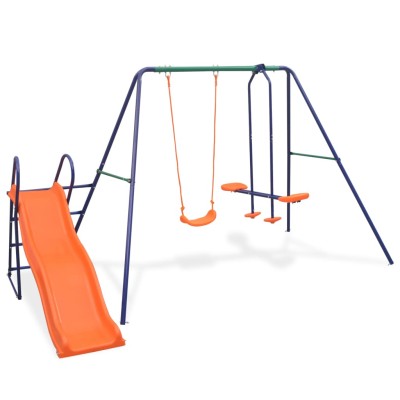 Swing set with slide and 3...
