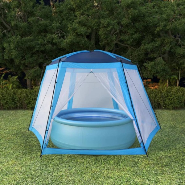 Pool tent, blue, 500x433x250cm, fabric