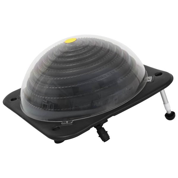 Pool heater with solar panel, 75x75x36 cm HDPE Aluminum