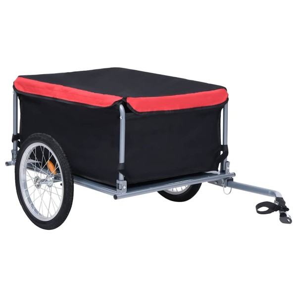 Bicycle trailer, black and red, 65kg