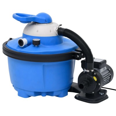 Sand filter with pump, blue...