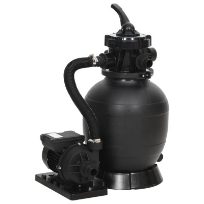 Pool sand filter with 6-way...