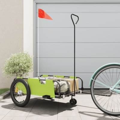 Bicycle trailer, green and...