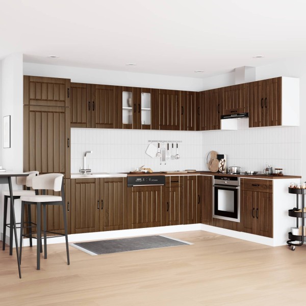 Kriaušės pagrindinė spintelė Lucca 2 vnt. Rudas ąžuolas