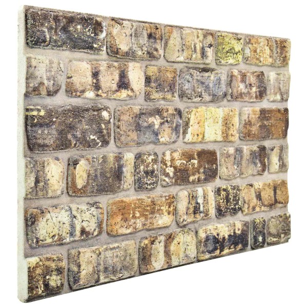 Wall panels 10 pcs. 100 x 50 cm Multicolored EPS foam