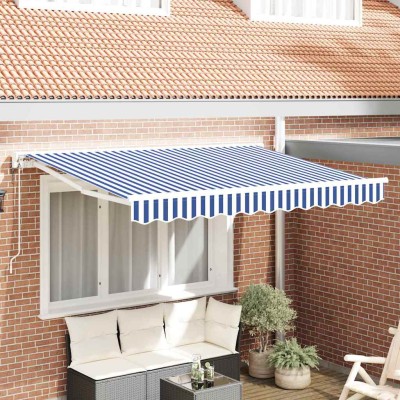 Awning frame Blue and white...