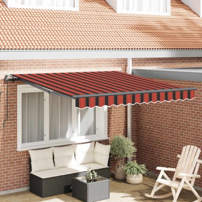 Retractable awning orange...