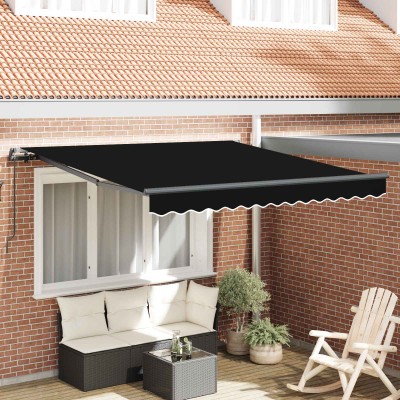 Retractable awning Black...