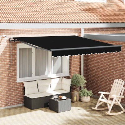 Retractable awning Black...