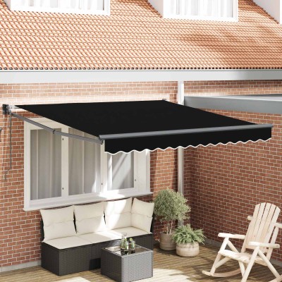 Retractable awning Black...