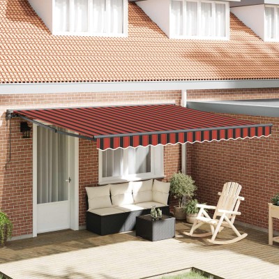 Retractable awning orange...