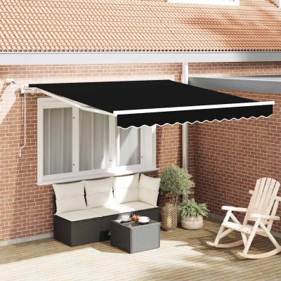 Retractable awning Black...