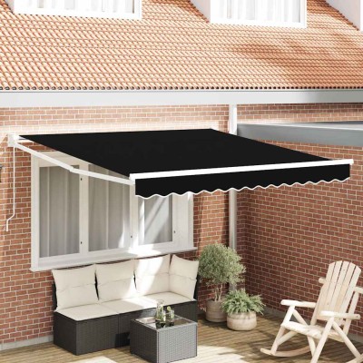 Retractable awning Black...
