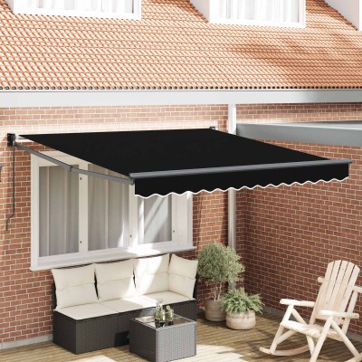 Retractable awning Black...