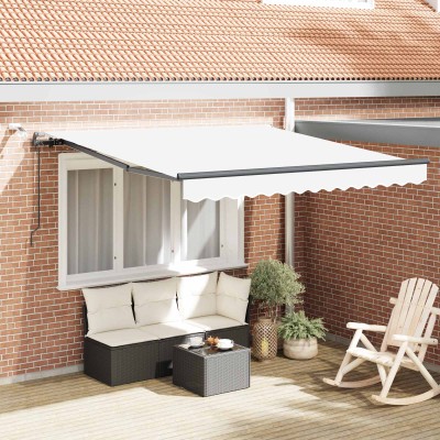 Retractable awning White...