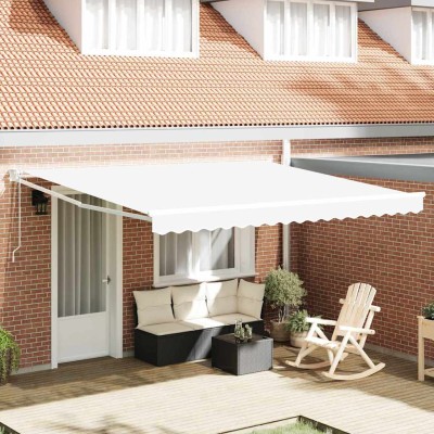 Retractable awning White...
