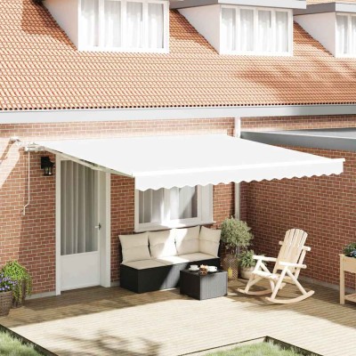 Retractable awning White...