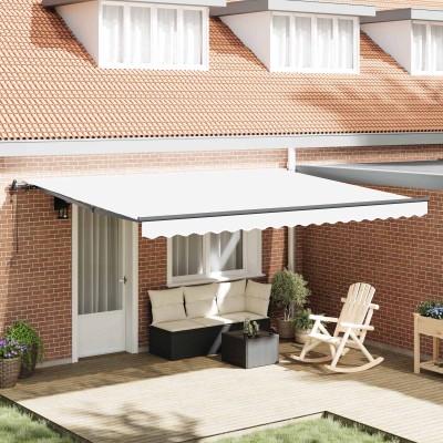 Retractable awning White...