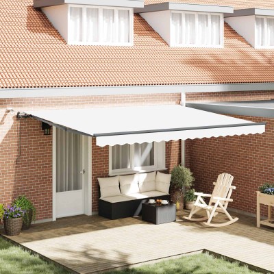 Retractable awning White...
